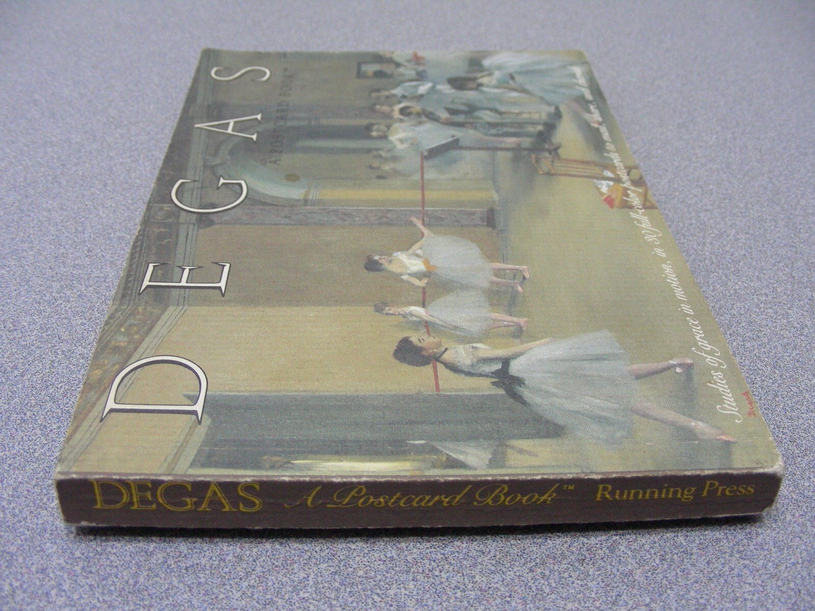 DEGAS – A POSTCARD BOOK – Vintage 1989 Postcard Book (Only 23 of 30 Postcards)