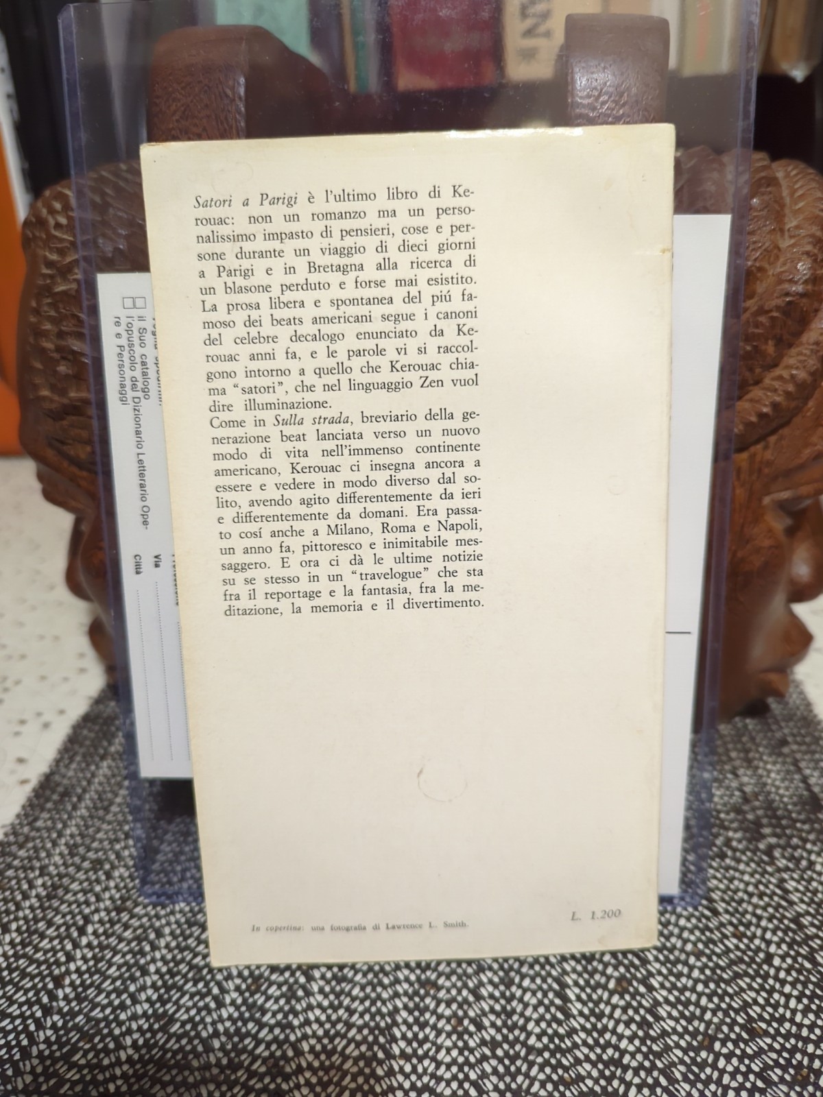 Jack Kerouac Satori In Paris Italian Edition 1968 Kerouac’s Personal Copy w/COA