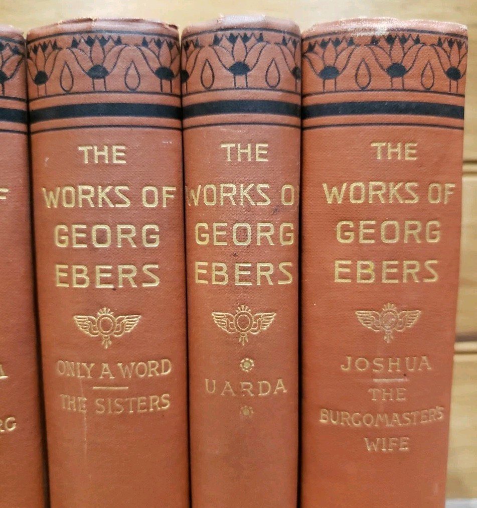 The Historical Romances of Georg Ebers Lot Of 5 From Late 1800s HC