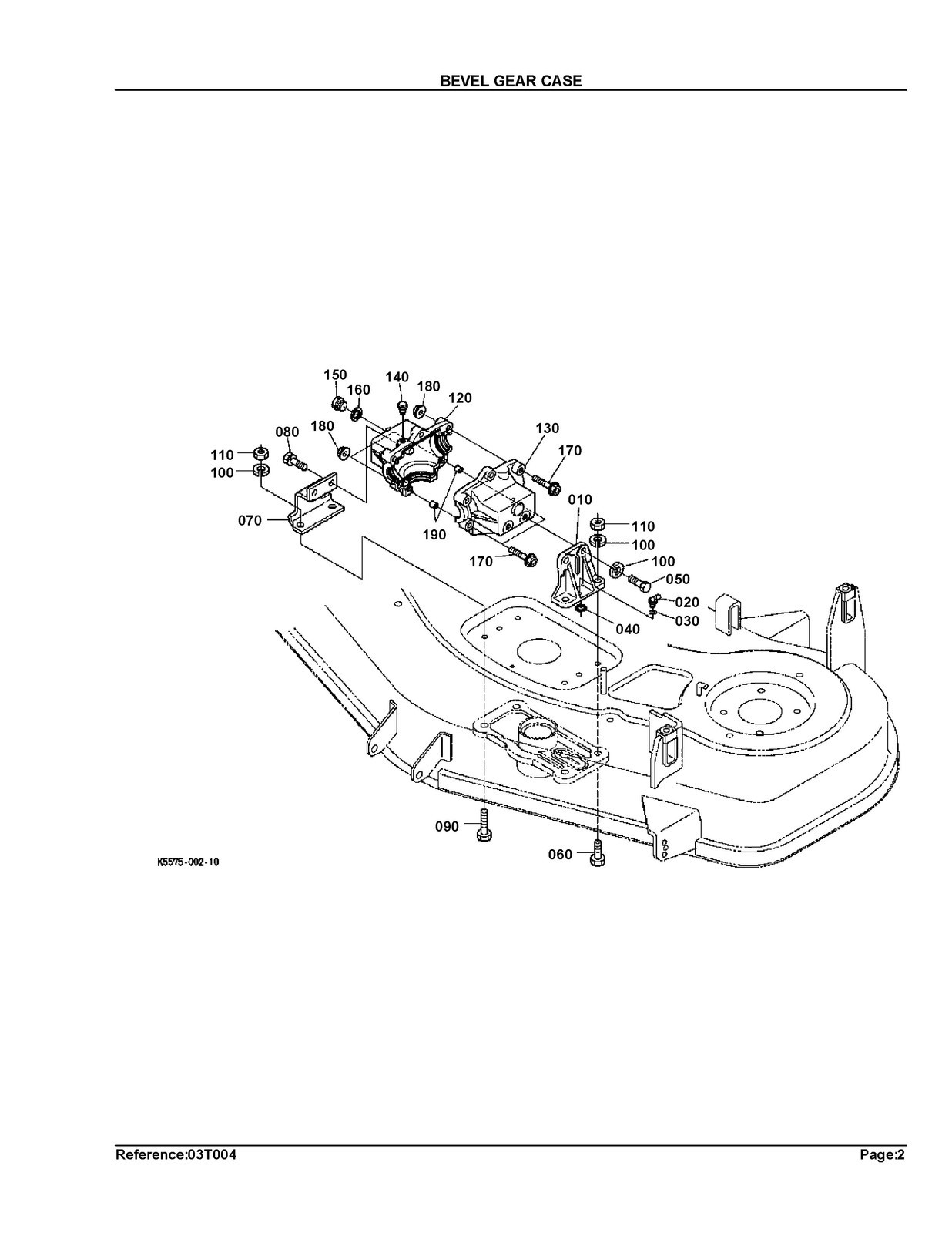 KUBOTA RCK54-23ZG Parts Manual – STEEL WIRE BINDING – PROTECTIVE COVERING