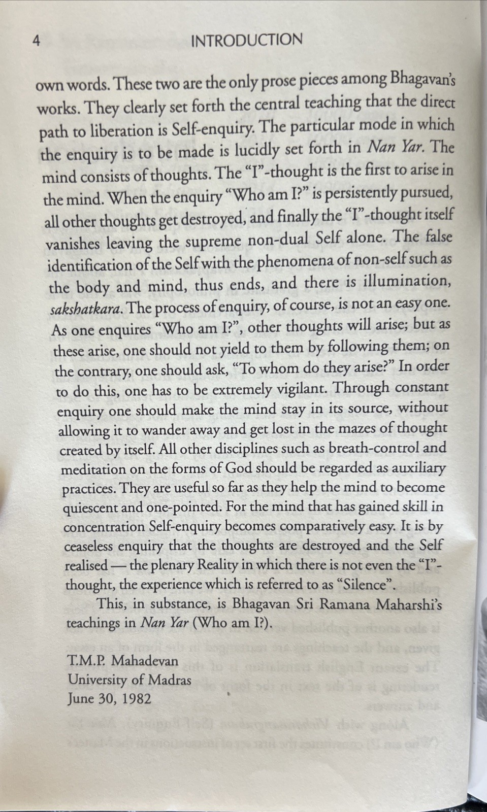 Sri Ramana Maharshi’s Words of Grace Self Inquiry & Who Am I Teachings Book