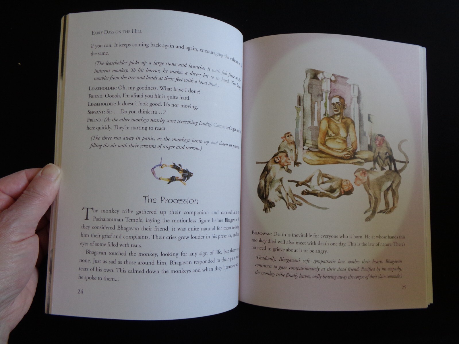 Sri Ramana Maharshi Friend of Animals Nondi and the Monkeys of Arunachala India