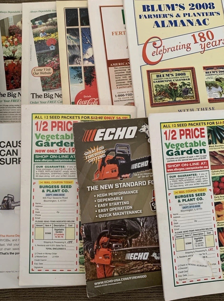 Lot of 9 Farmer’s Almanac(s) 02, 03 (2), 04, 08, 12’(2), 14’(2) VGUC +