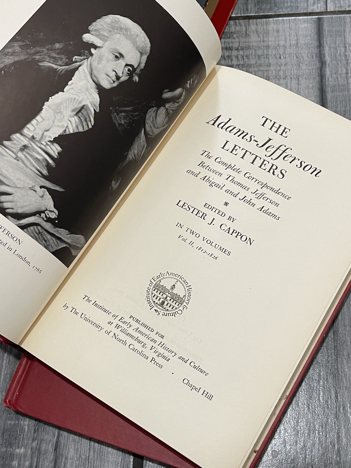 The Adams Jefferson Letters Complete Thomas Jefferson Abigail & John Adams 1959