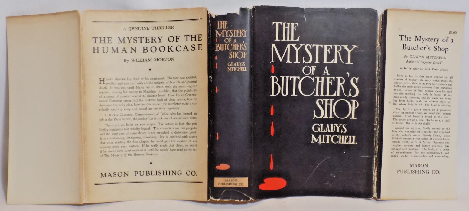 The Mystery of a Butcher’s Shop by Gladys Mitchell 1932 HCDJ Rpt, Mrs. Bradley