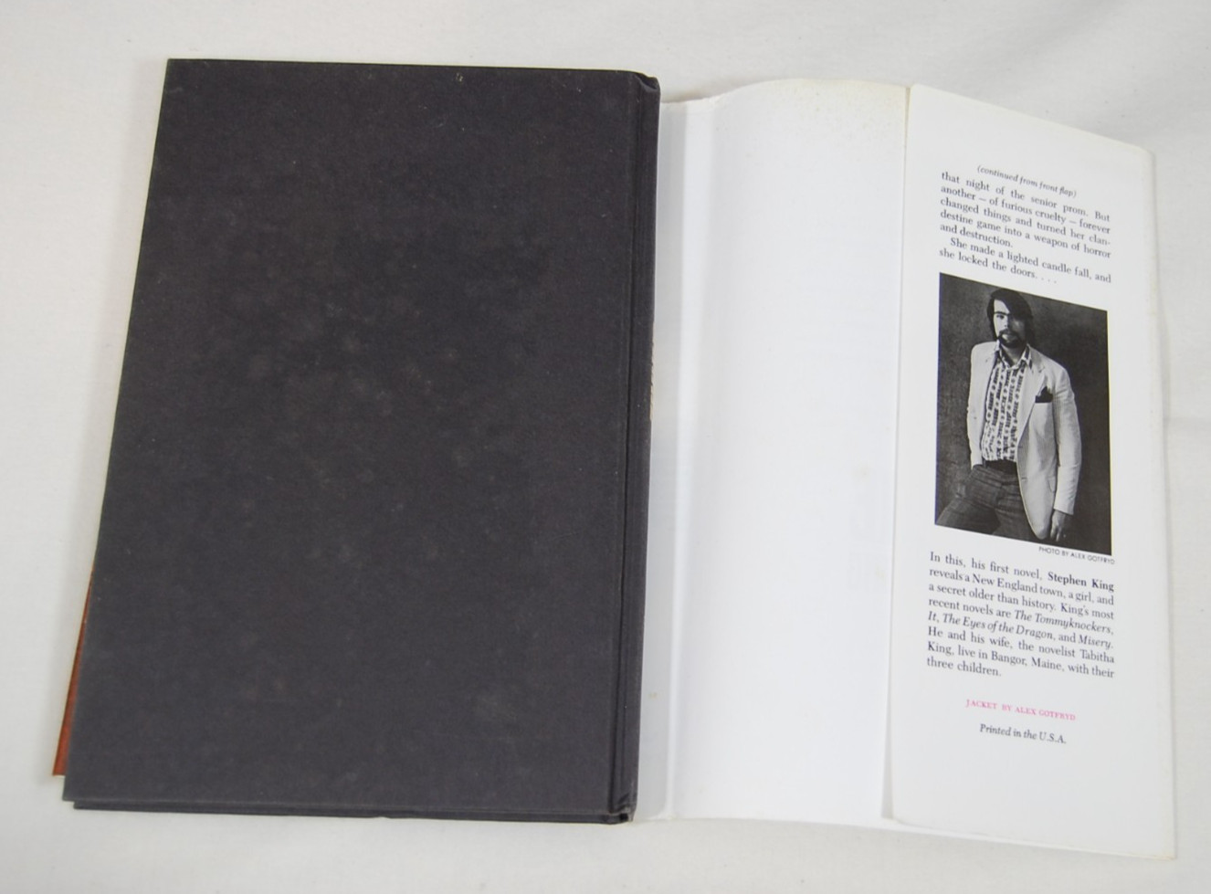 Carrie By Stephen King Hardcover 1974 1st Edition W/ Dust Jacket Doubleday