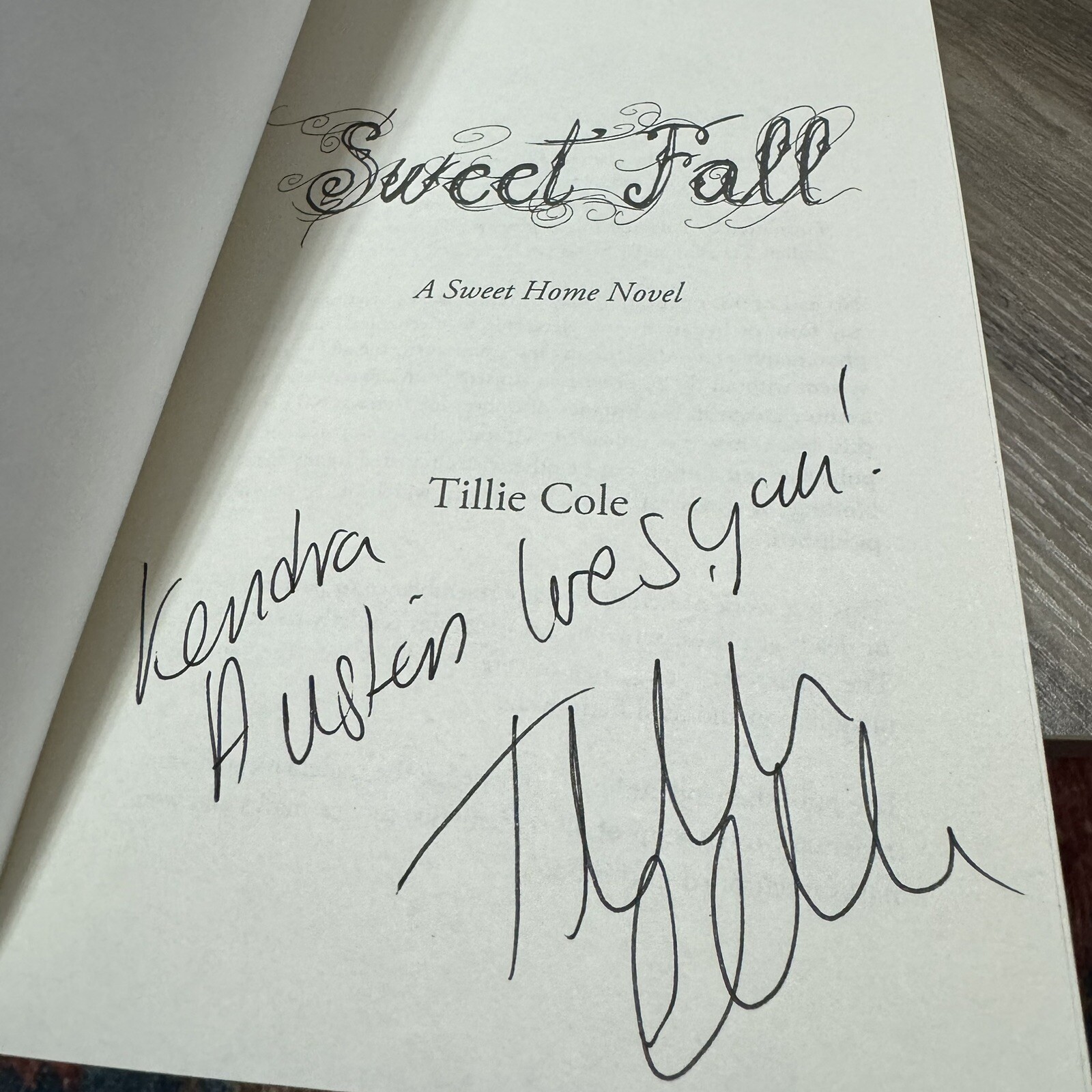 SIGNED Complete Sweet Home Series By Tillie Cole ( Home, Rome, Fall, Hope, Soul)