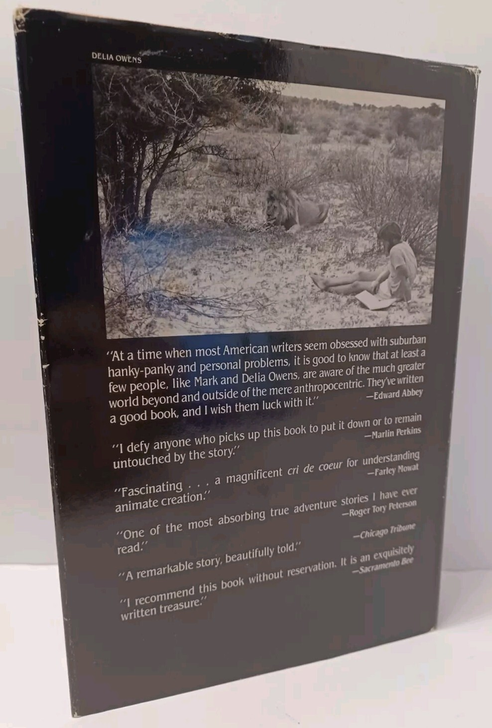 Cry of the Kalahari by Mark & Delia Owens – 1984 – RARE – HC/DJ – 1ST Edition