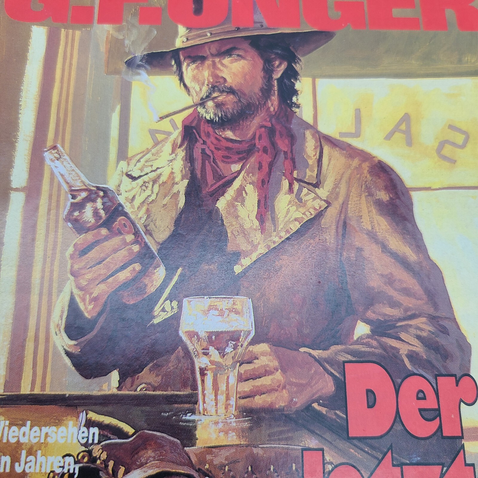 Der Letzte Drink BASTEI Western-Bestseller G.F Unger Pulp Fiction German Booklet
