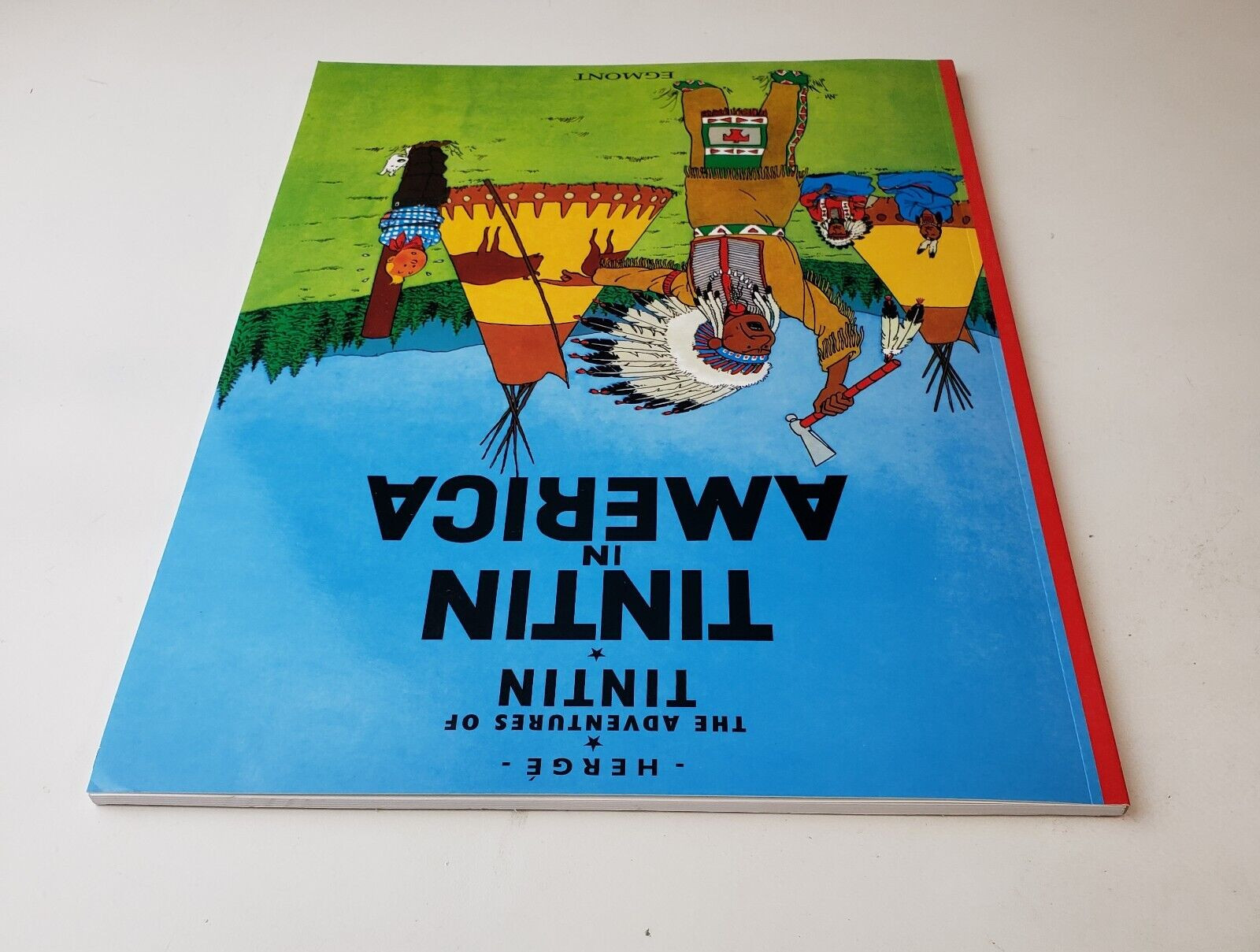 Tintin in America by Herge Softcover Egmont Graphic Novel Adventure Book