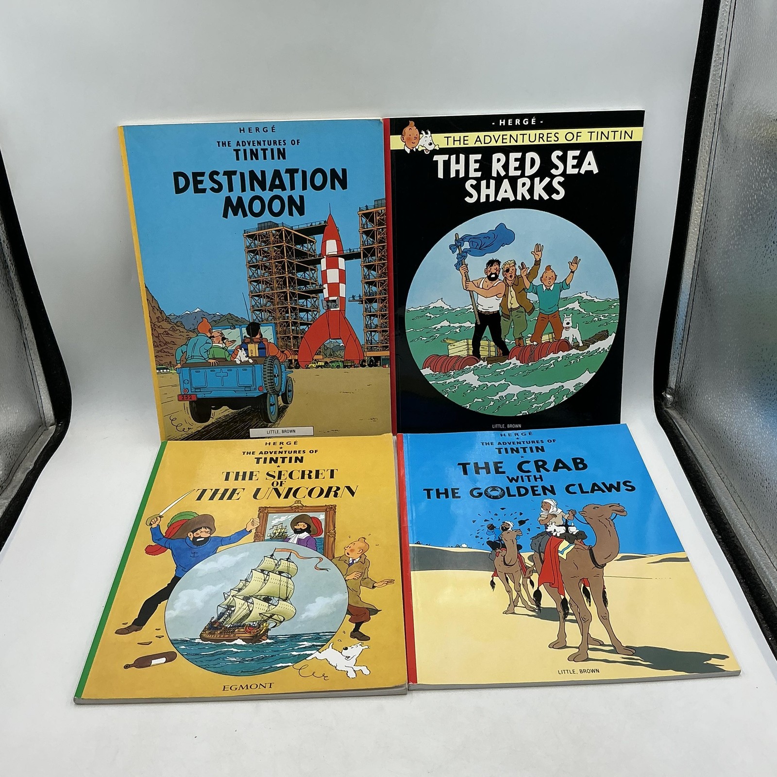Hergé The Adventures Of Tintin 12-Book Paperback Set Little Brown Multicolor