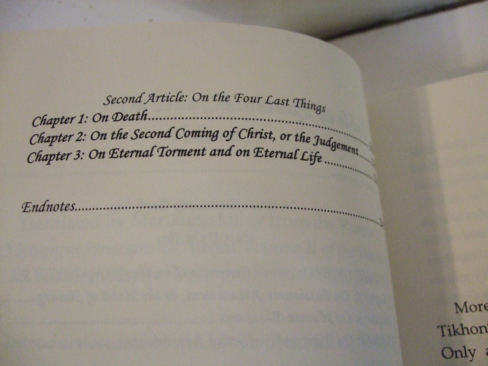 On True Christianity by St. Tikhon of Zadonsk. Volume 2. Newly Translated.