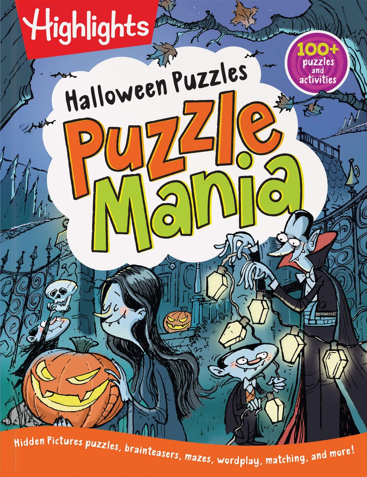 Halloween Puzzles: Ultimate Halloween Activity Book for Kids Ages 6-9 with O…