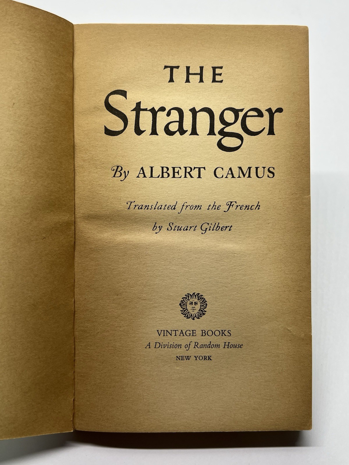 The Stranger Albert Camus 1946 Vintage International Paperback Book Leo Lionni