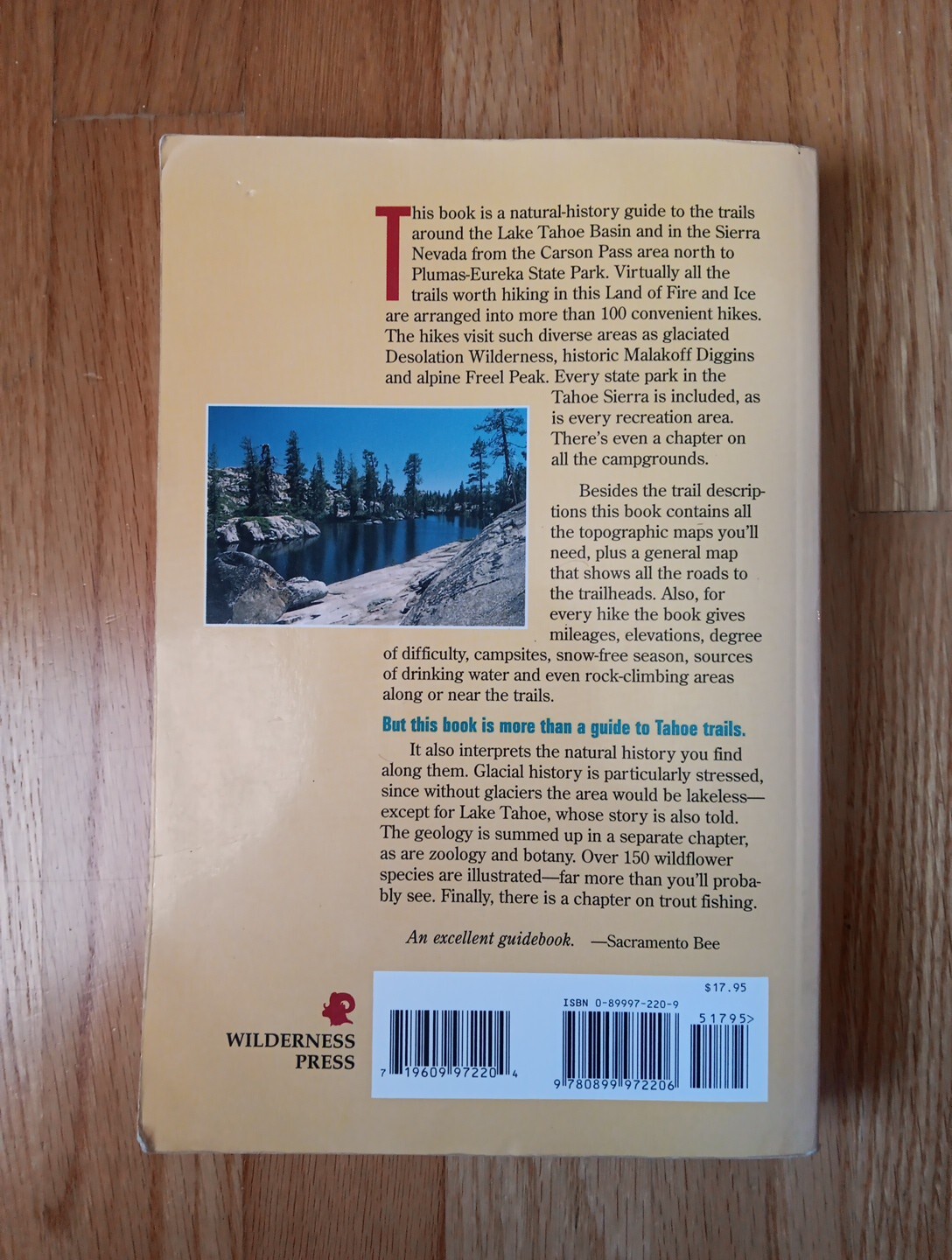The Tahoe Sierra Jeffrey P. Schaffer Paperback 1999 402 Pages