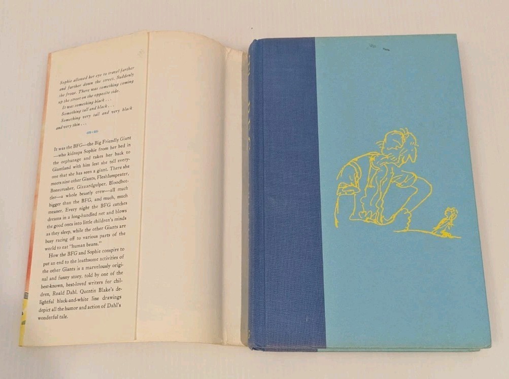 The BFG by Roald Dahl (Hardcover) First American Edition RARE 11th Print HCDJ