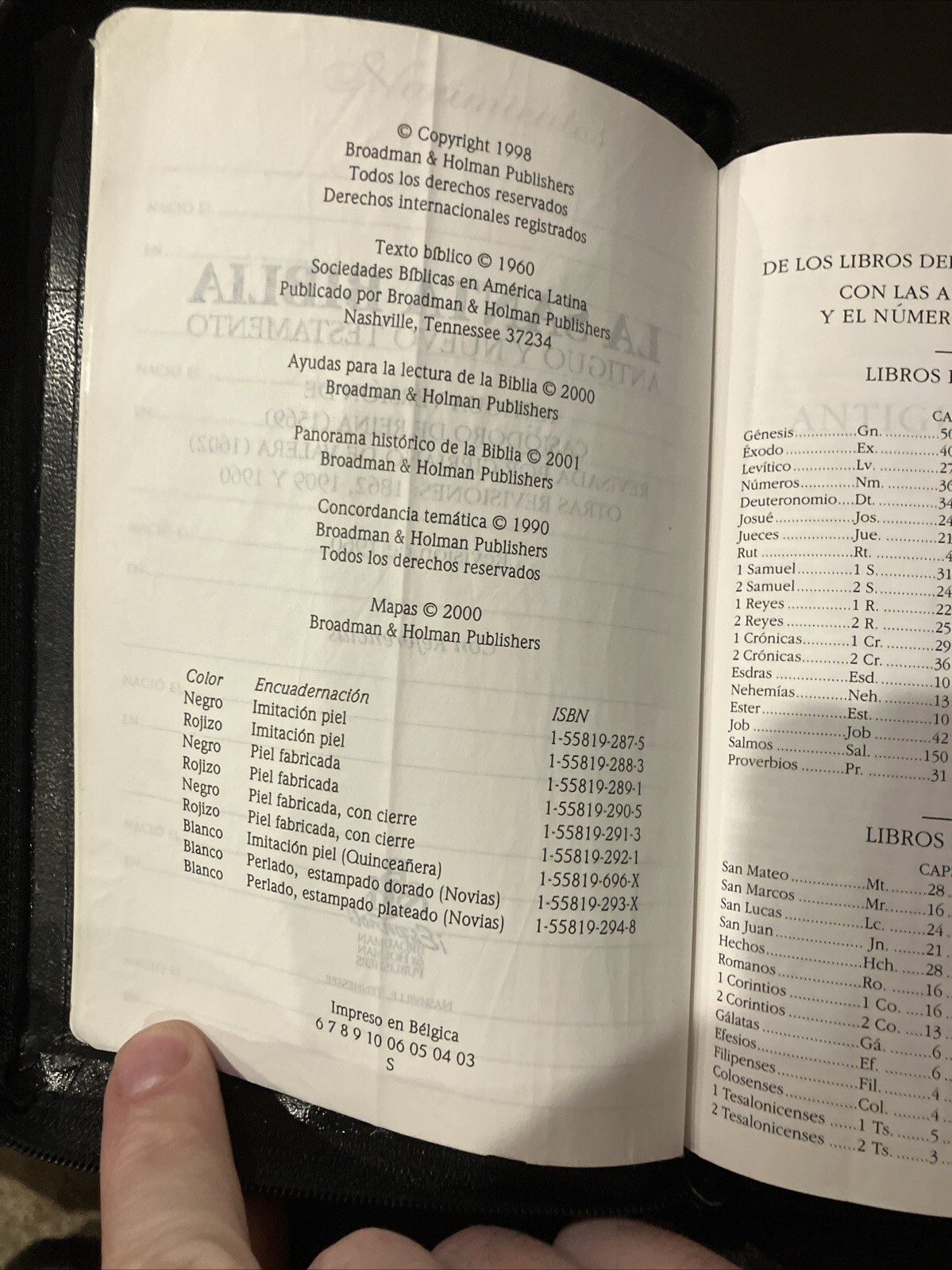 RVR 1960 Biblia Compacta Letra Grande con Referencias bonded leather 2001