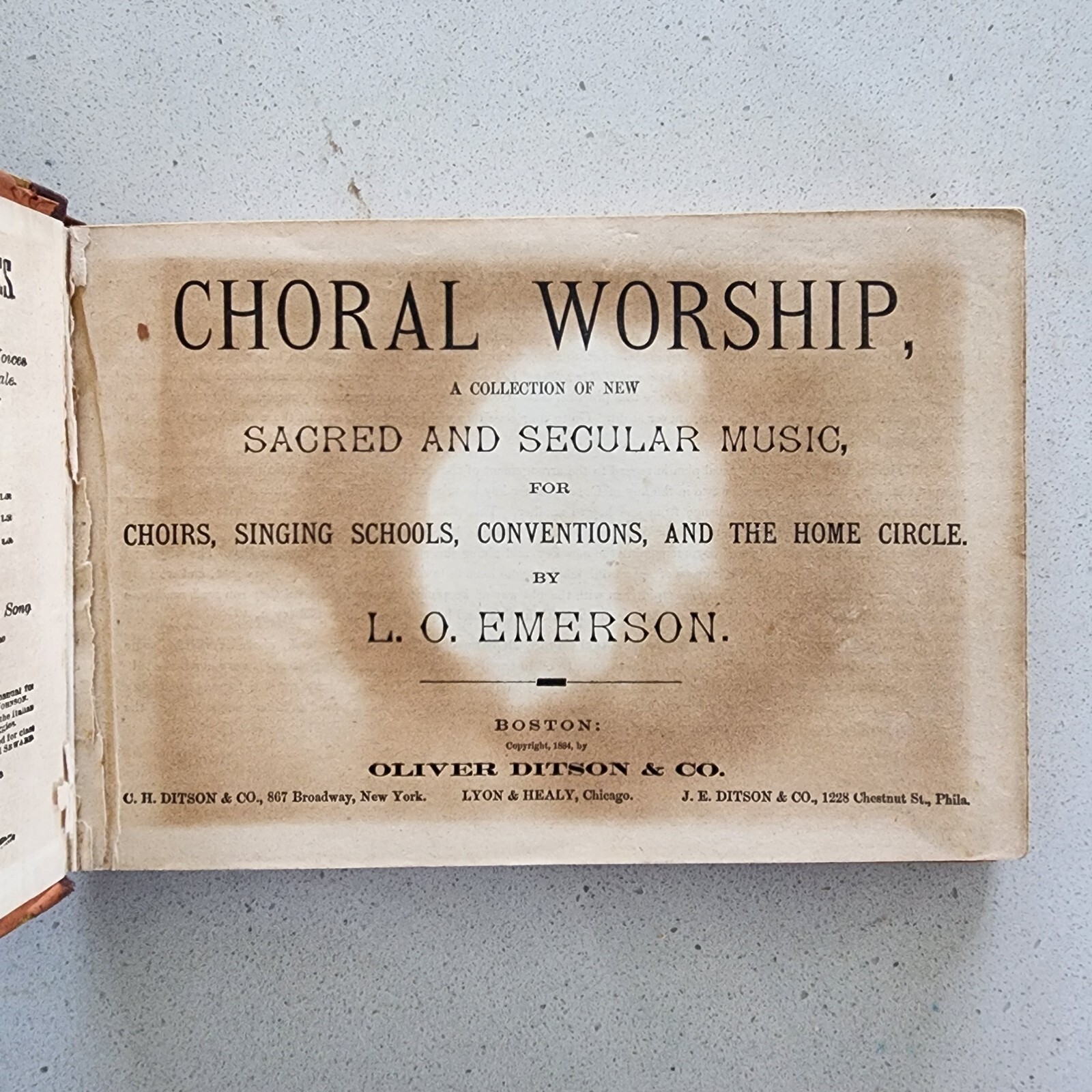 Five Antique 1873-1884 Victorian Hymn & Sunday School Song Books – Rustic Decor