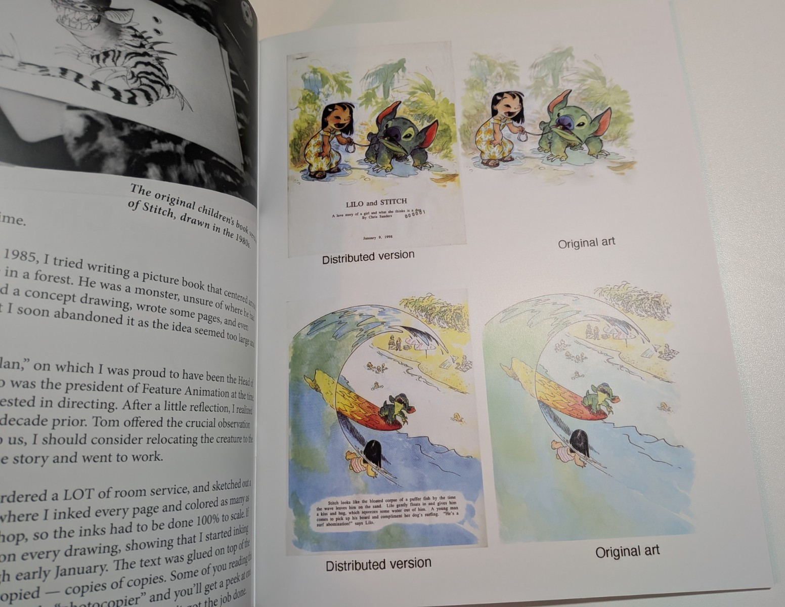 SDCC 2025 – Lilo & Stitch – From Pitch To Stitch Art Book – Chris Sanders Signed
