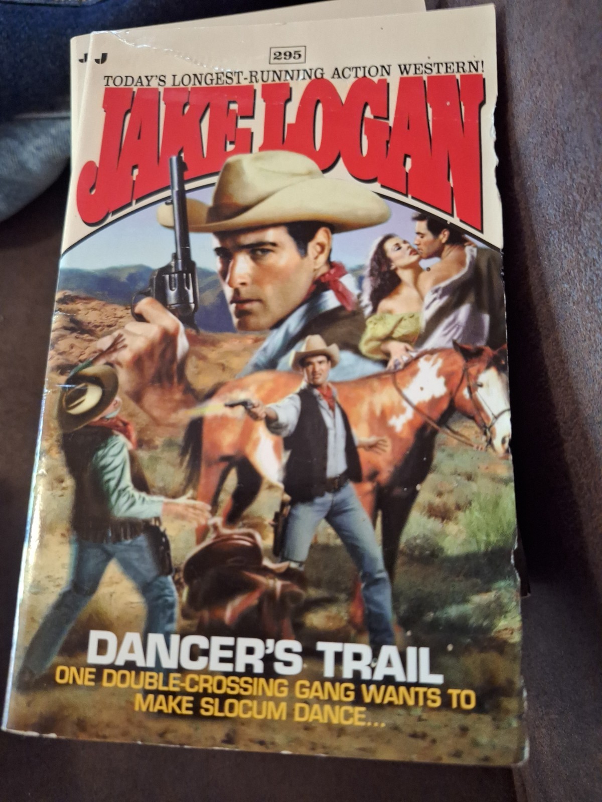 16 Jake Logan Slocum Western Paperback Book Lot #206-361 Jove Vintage