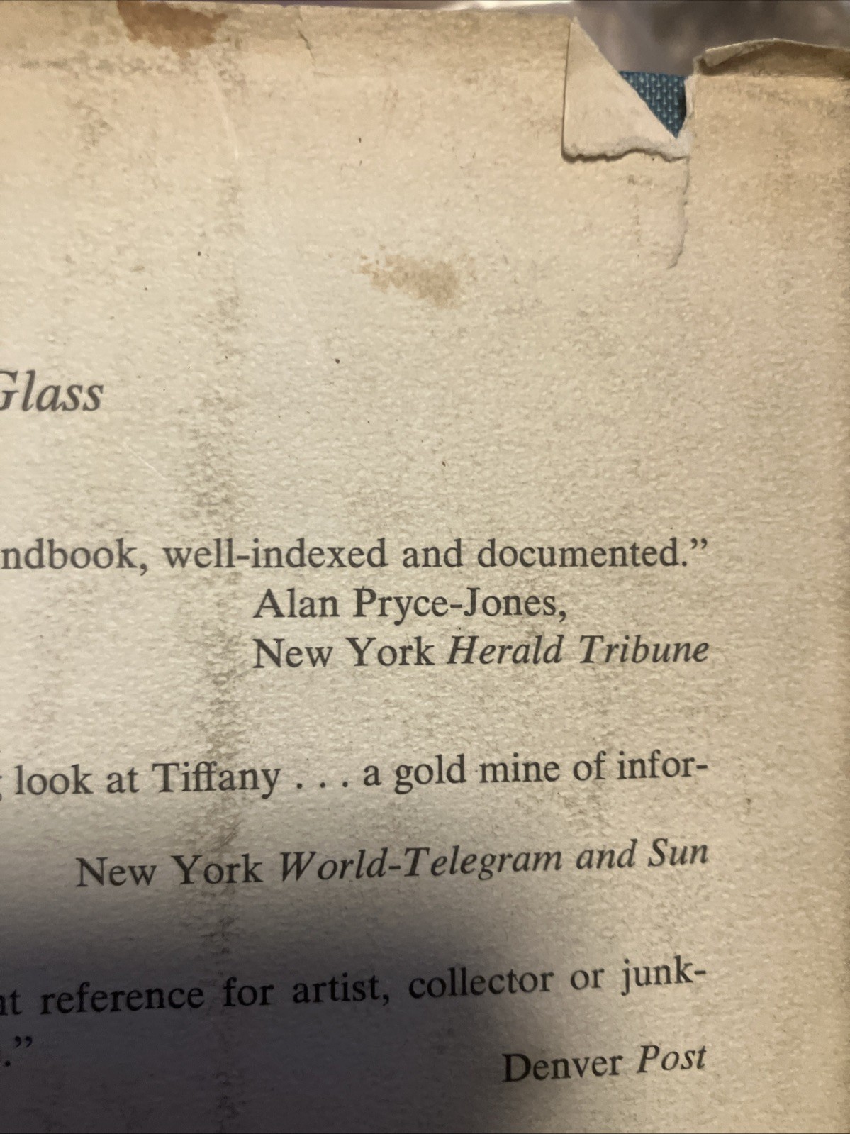 Louis C. Tiffany, Rebel in Glass Book.