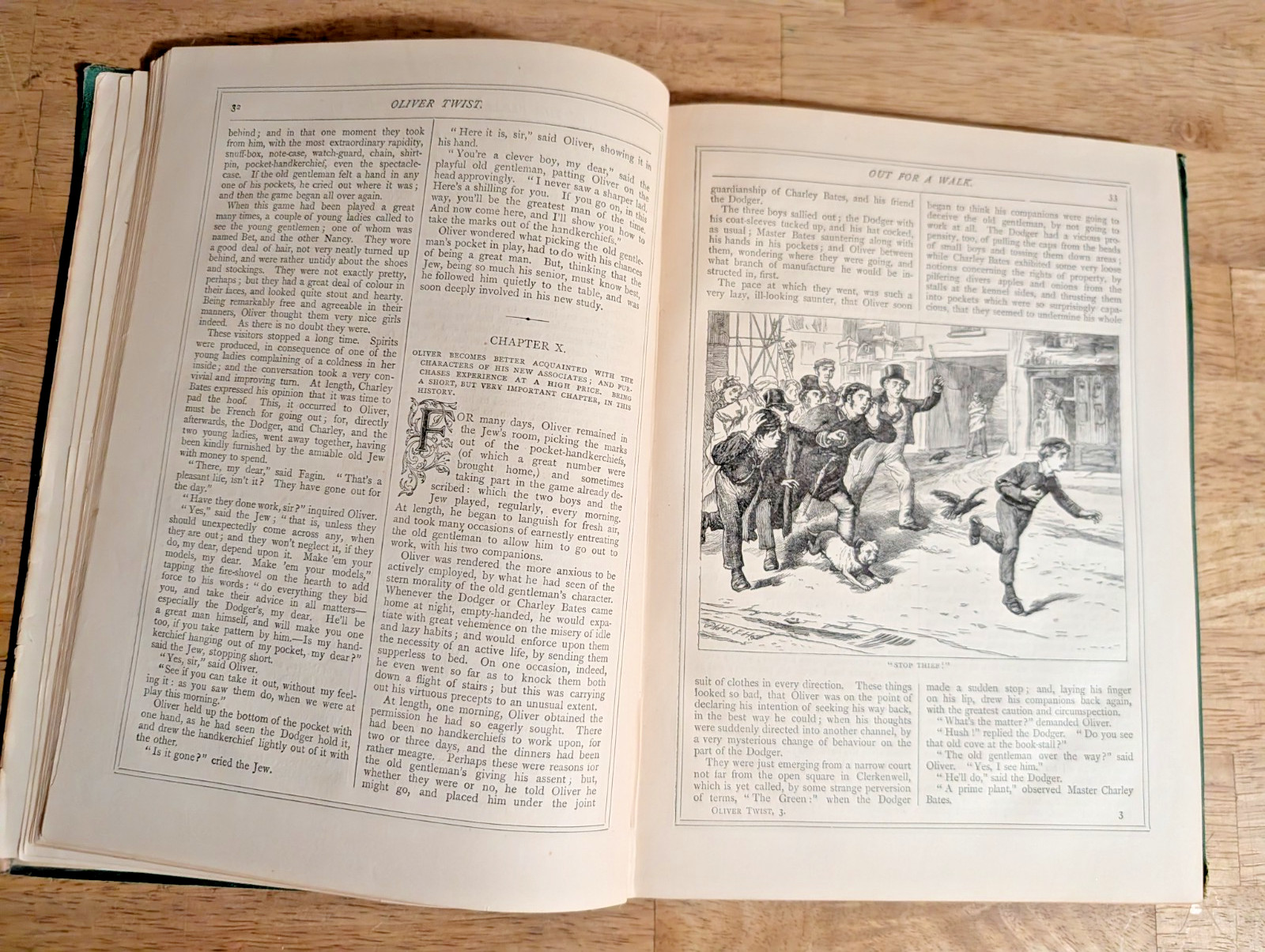 Charles Dickens Oliver Twist Household Edition circa 1870s HC Book D. Appleton