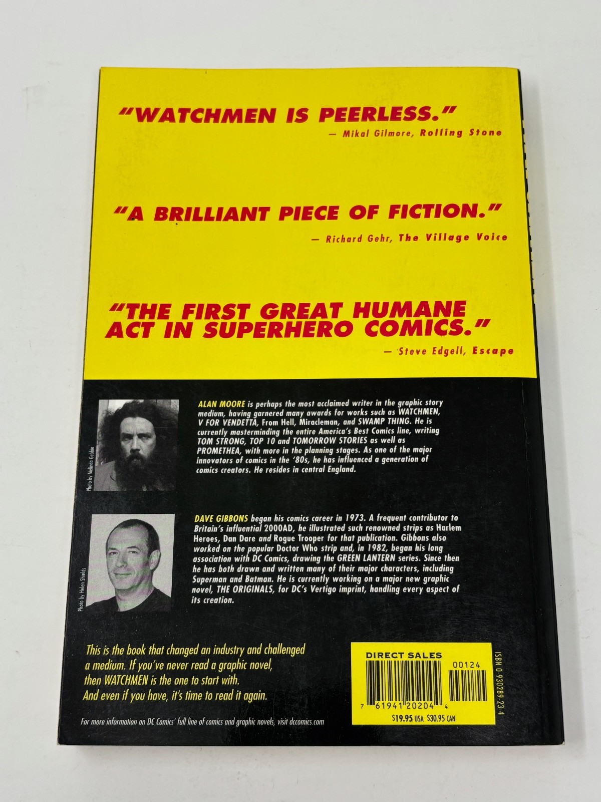 WATCHMEN Graphic Novel by Alan Moore & Dave Gibbons (1987, Paperback) DC Comics