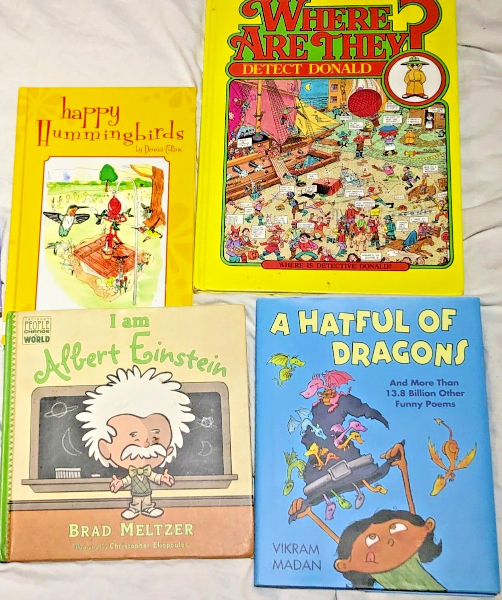 Picture Reading Books For Children Lot Of 4 Hardcover Books Package Deal Set