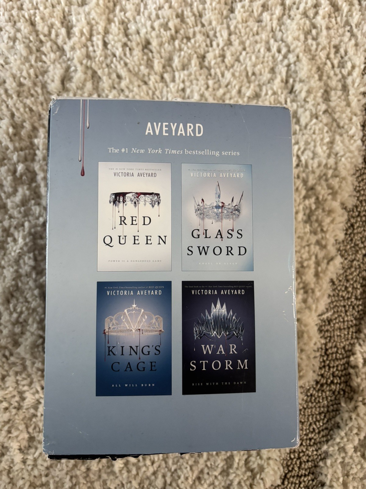 NEW Aveyard 4 Book Box Set Red Queen Glass Sword & Other Hardcover Dustjacket