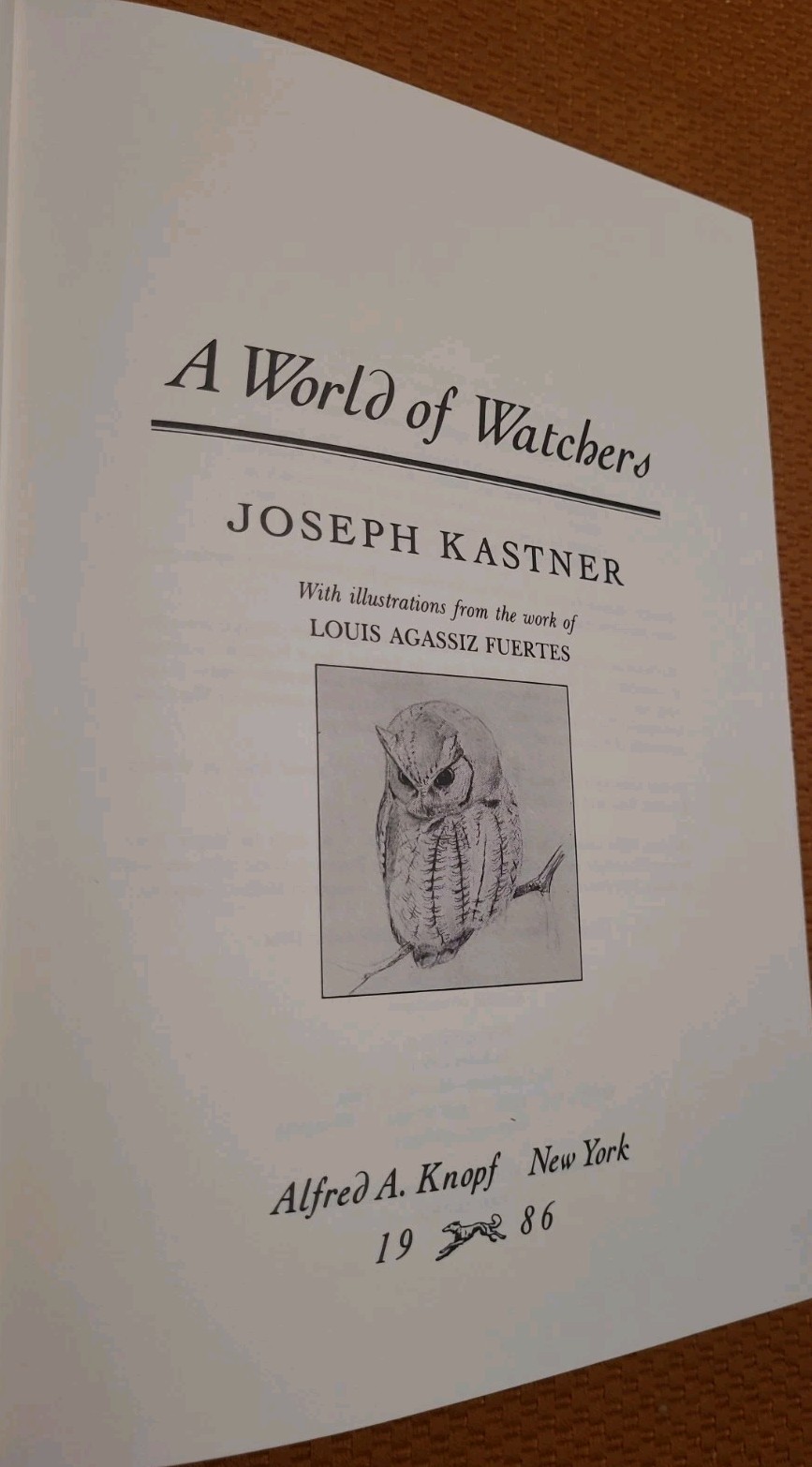 World of Watchers by Joseph Kastner (1986, Hardcover w/DJ) First Edition
