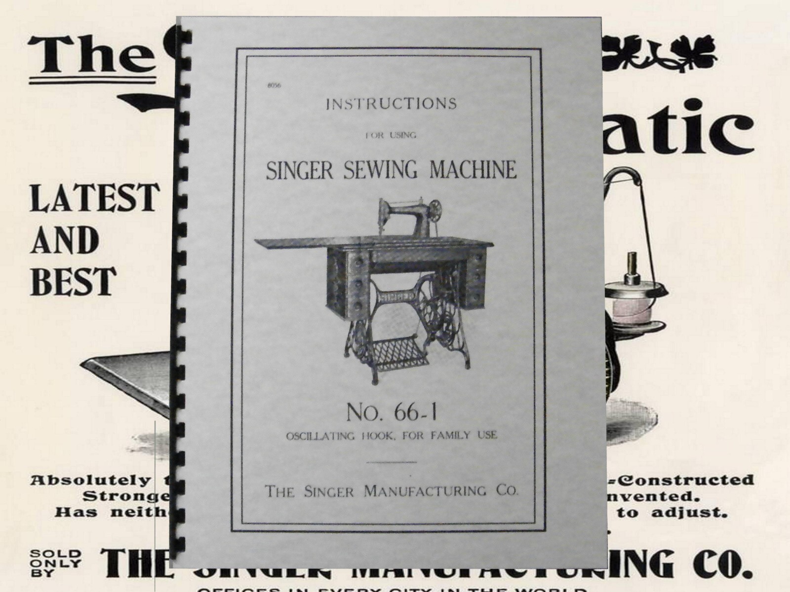 Singer Sewing Machine No. 66-1 Instruction Manual „1913“ (27 Page)