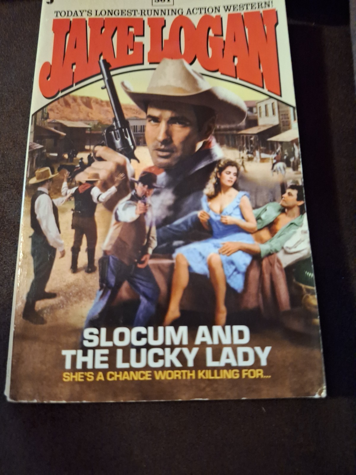 16 Jake Logan Slocum Western Paperback Book Lot #206-361 Jove Vintage