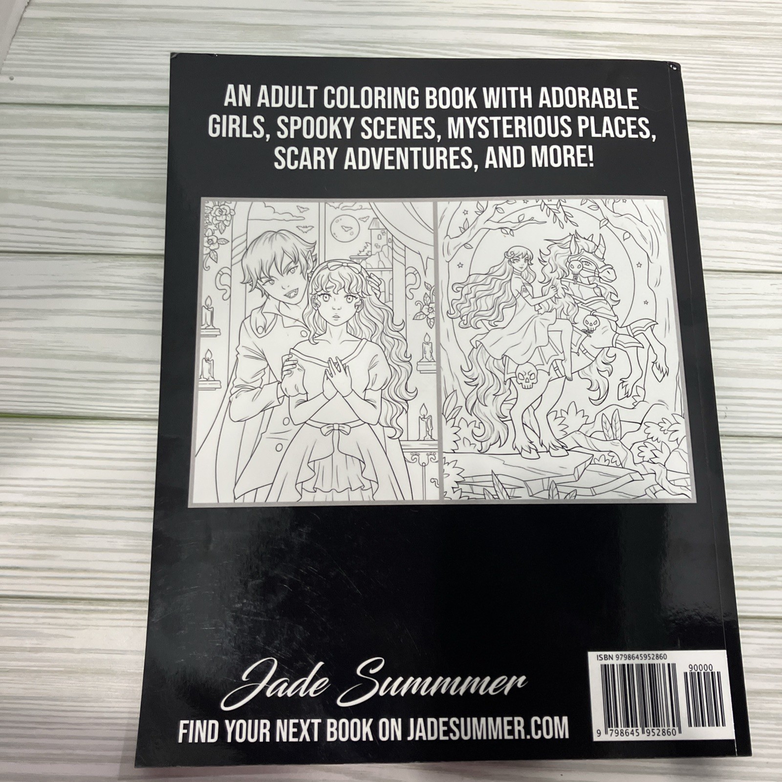 Kawaii Horror Fantasy Coloring Book by Jade Summer Pre-Owned Read Description