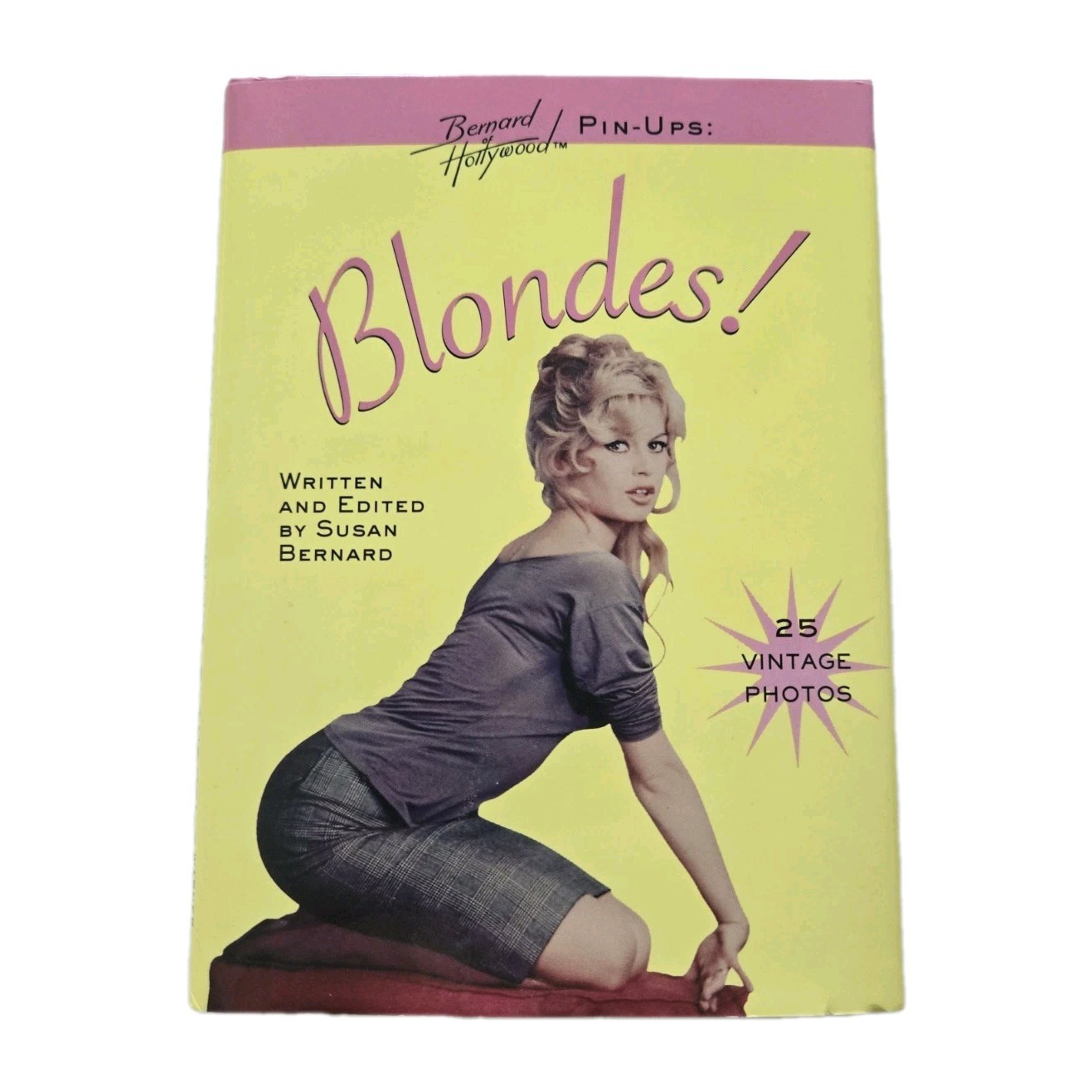 2 Mini Hardcover Lot Bernard of Hollywood Pin-Ups Redheads Blondes Vtg Photos