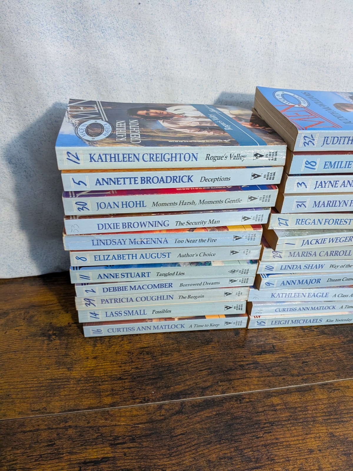 Silhouette Men Made In America Book Lot Of 34 Romance Paperbacks Mixed Authors