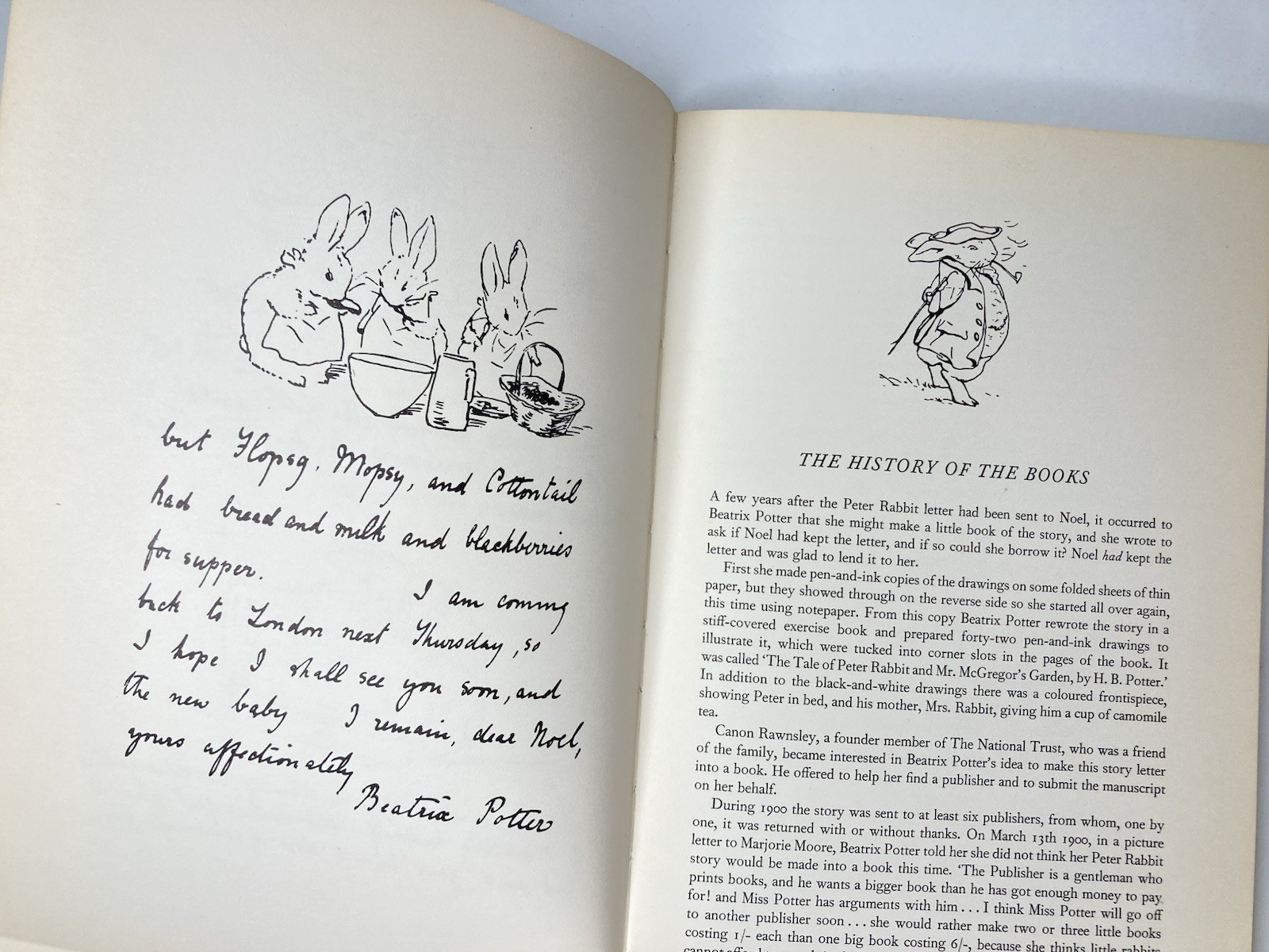 History of the Tale of Peter Rabbit Warne 1976 History Potter Private Printing