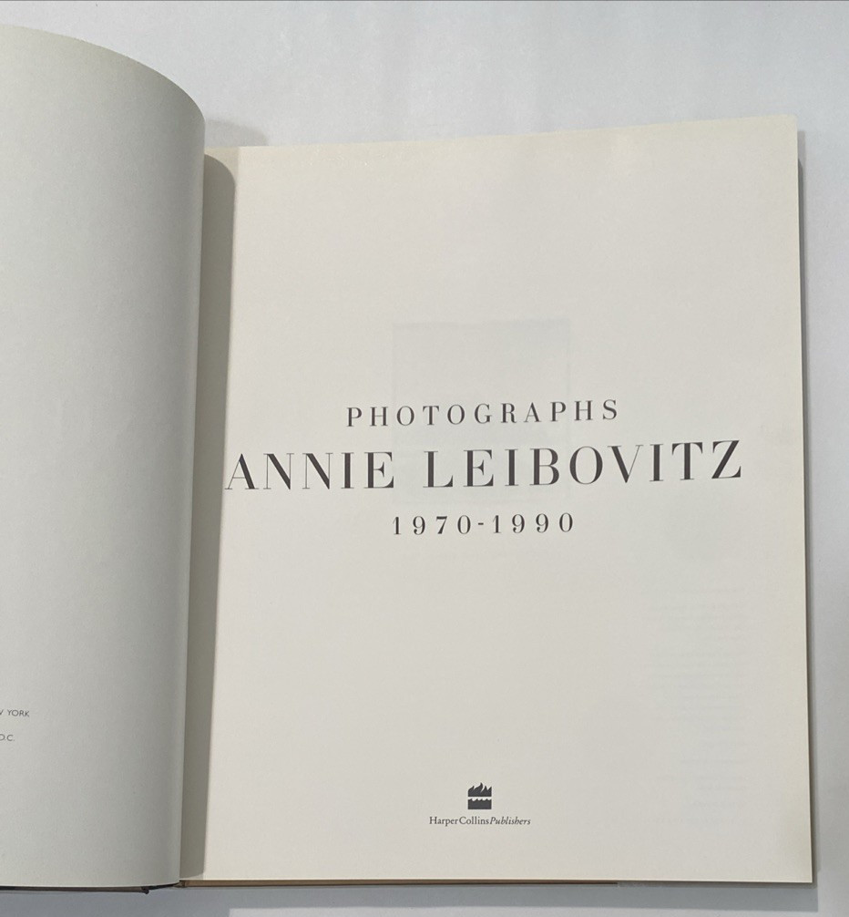 Photographs Annie Leibovitz 1970-1990 Hardcover Photography Art Book First Ed