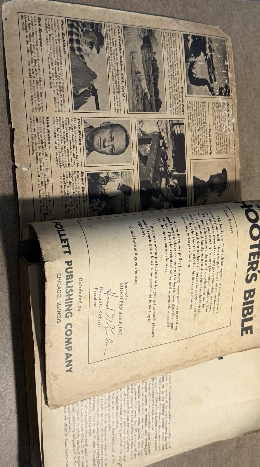 Shooter’s Bible No. 63 1972 Edition Vintage Firearms Reference Book 576 Pages