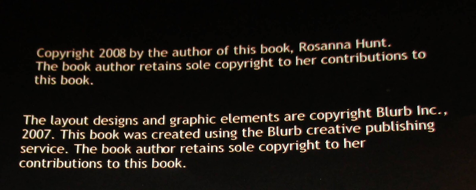 2008 In The Garden by Rosanna Hunt SIGNED Hardcover Book D/J 39 Pages RARE!!