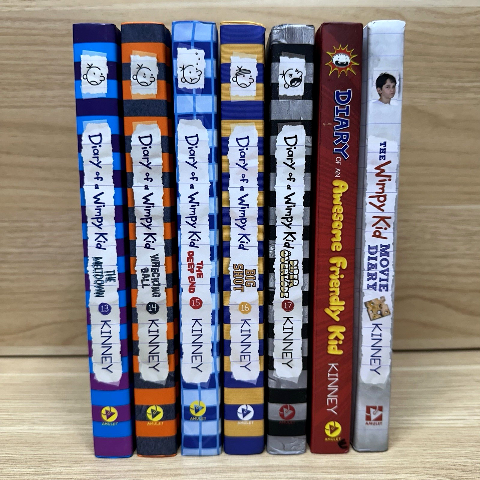 Diary of a Wimpy Kid Lot 15 Books Hardcover Jeff Kinney Mixed Series Collection