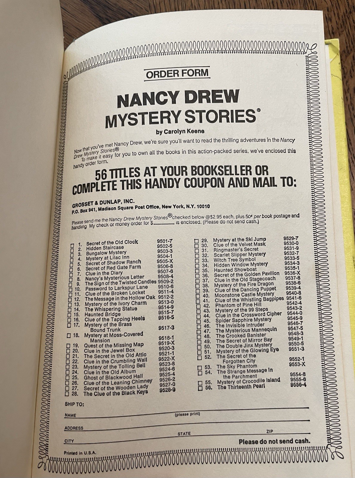 The Thirteenth Pearl #56 Nancy Drew Mystery Stories Carolyn Keene