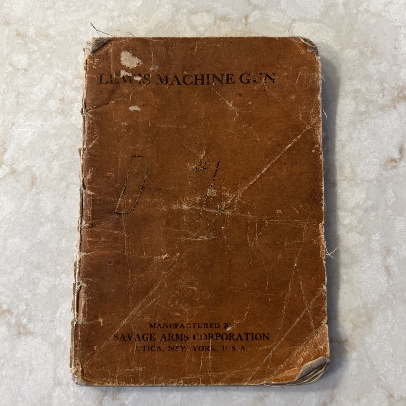 LEWIS MACHINE GUN Model 1917 Caliber .30 Original Handbook WW1 READ FAST SHIP
