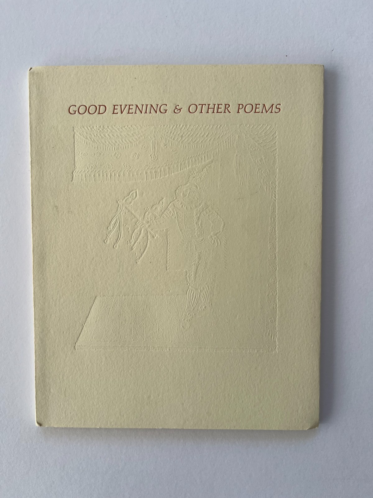 Abigail Luttinger / Good evening and other poems, Ltd SIGNED 1979 Penumbra Press