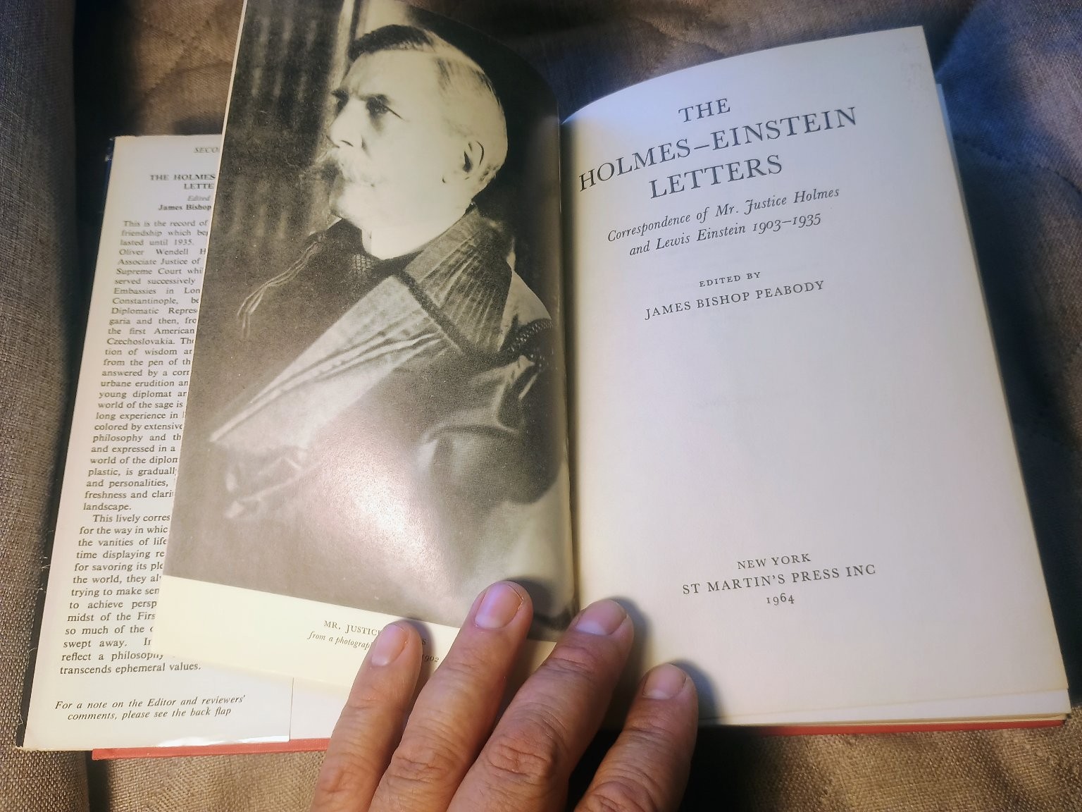 Holmes-Einstein Letters Peabody 1965 Second Printing History St. Martin’s Press