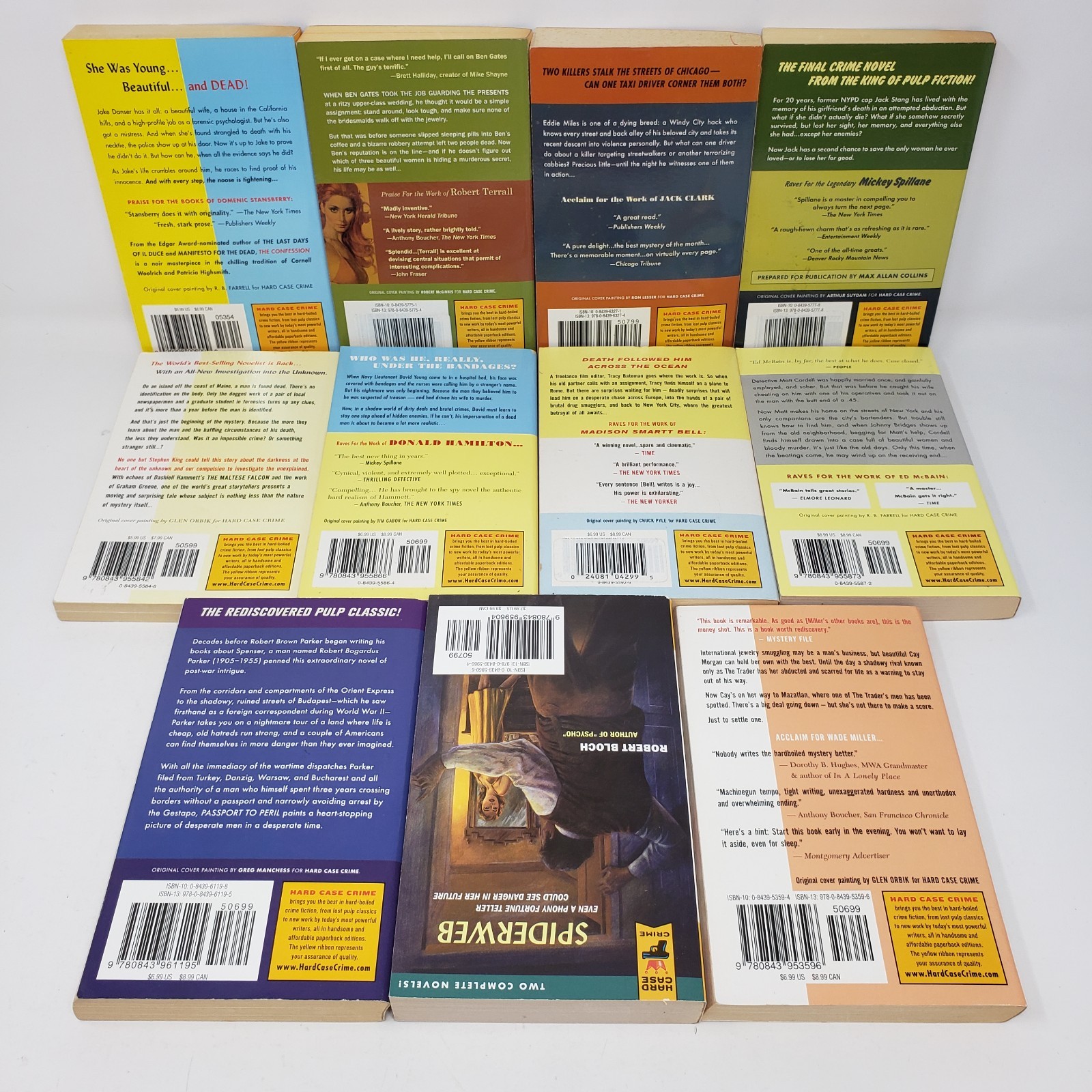 Hard Case Crime Books Lot of 22 (MMPB, Stephen King, Lawrence Block)