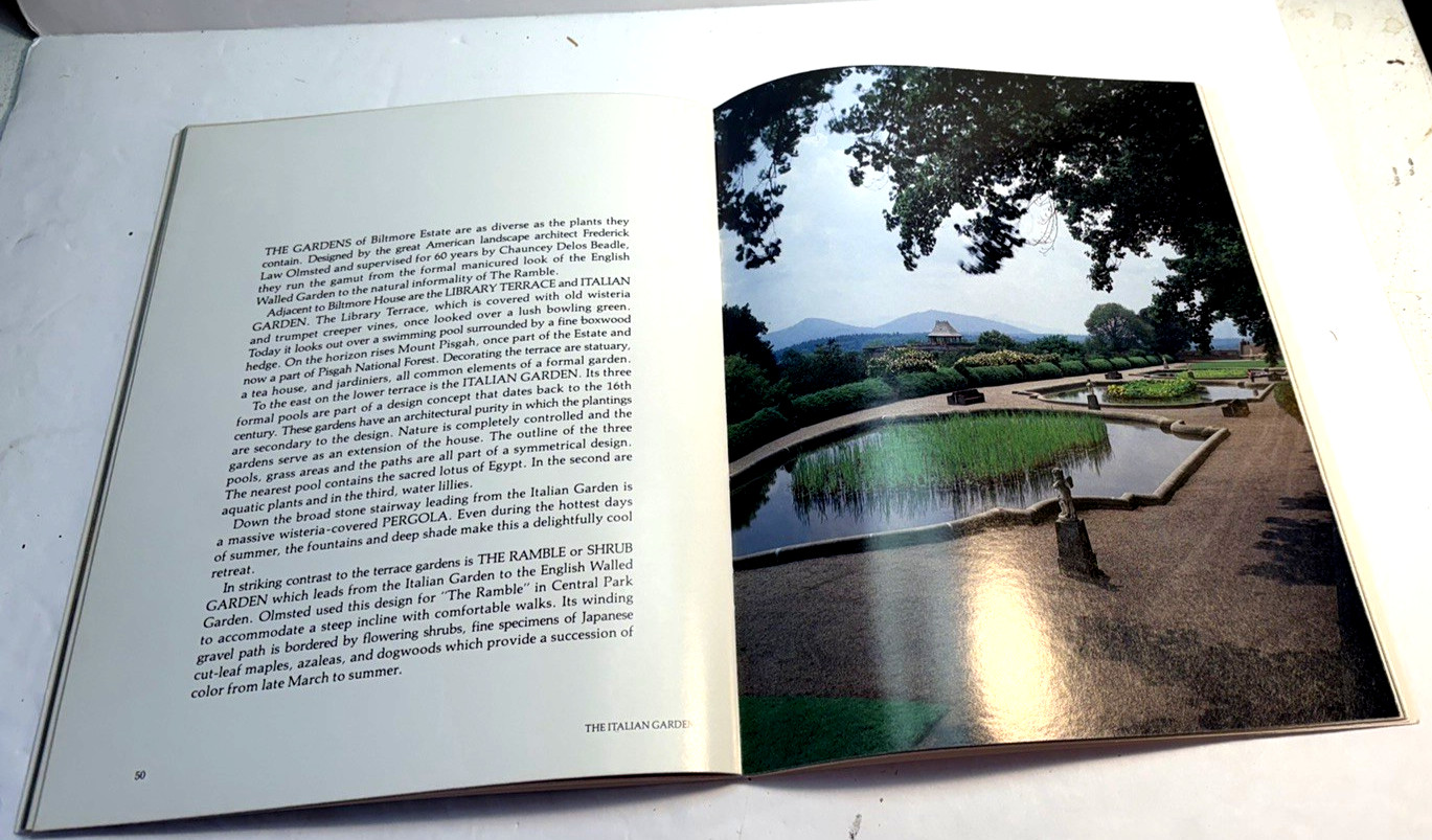 Biltmore Estate Souvenir Book PB Vintage 1987 80 Pages Full Color