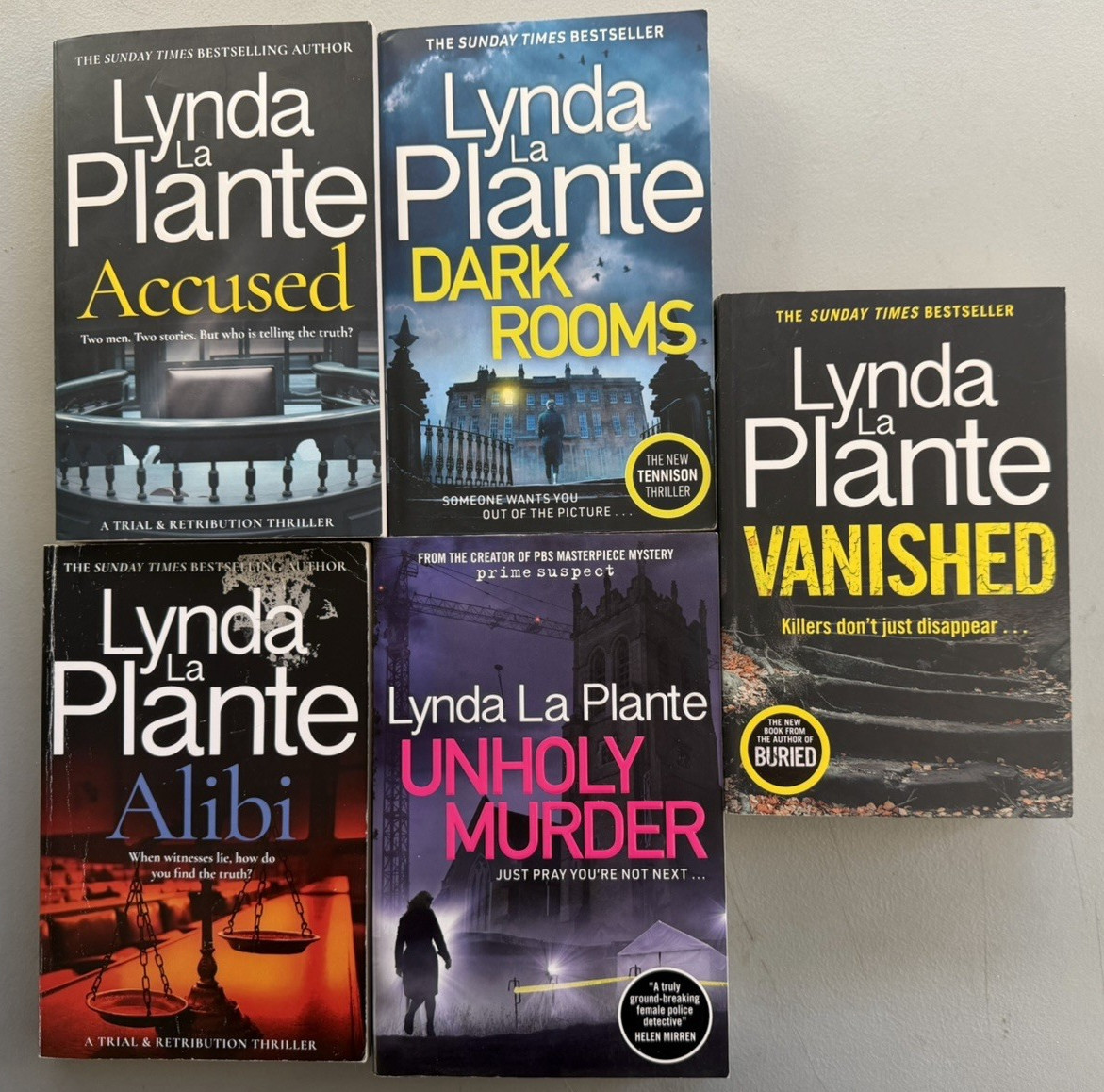 Lot of 5 Lynda La Plante Paperback Books Mixed Titles