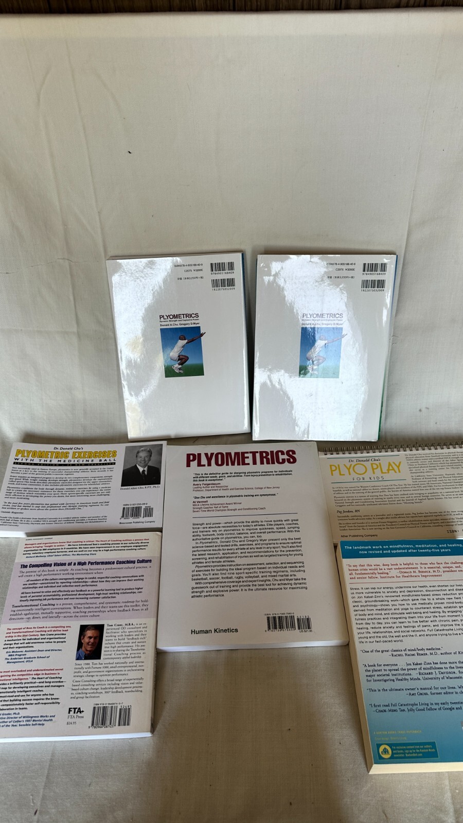 Bundle of 10 Coaching, Plyometrics, and Wellness Books – Donald Chu, Jon Kabat-Z