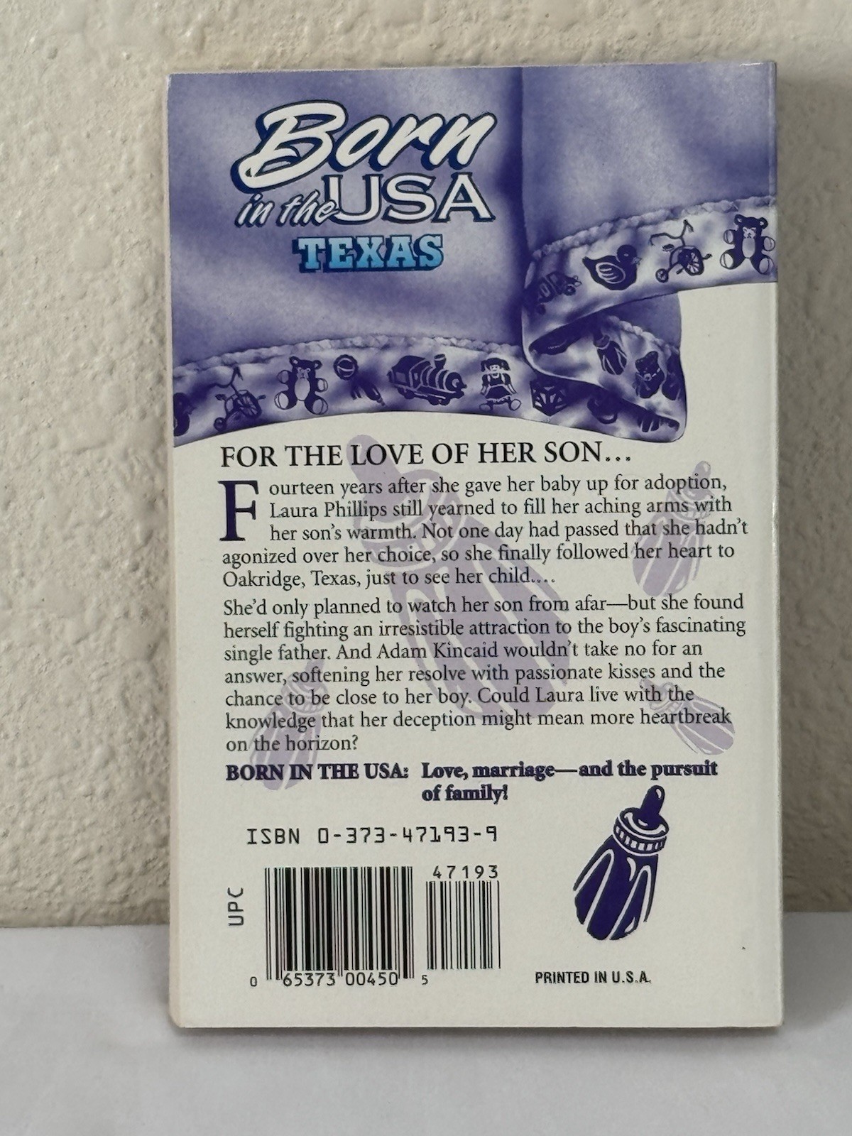 Silhouette Born In The U.S.A. Romance Series Lot 4 Paperback Books