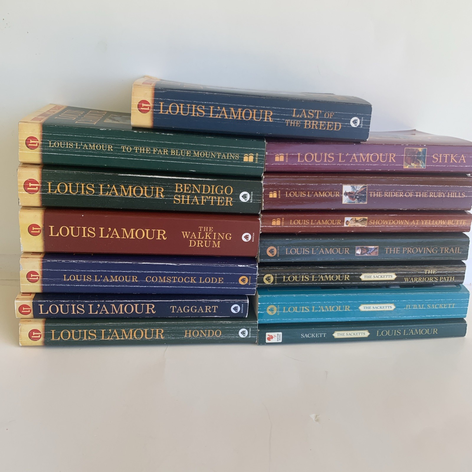 Louis L’Amour PB lot of 14 Lost Treasures Books And Sacketts